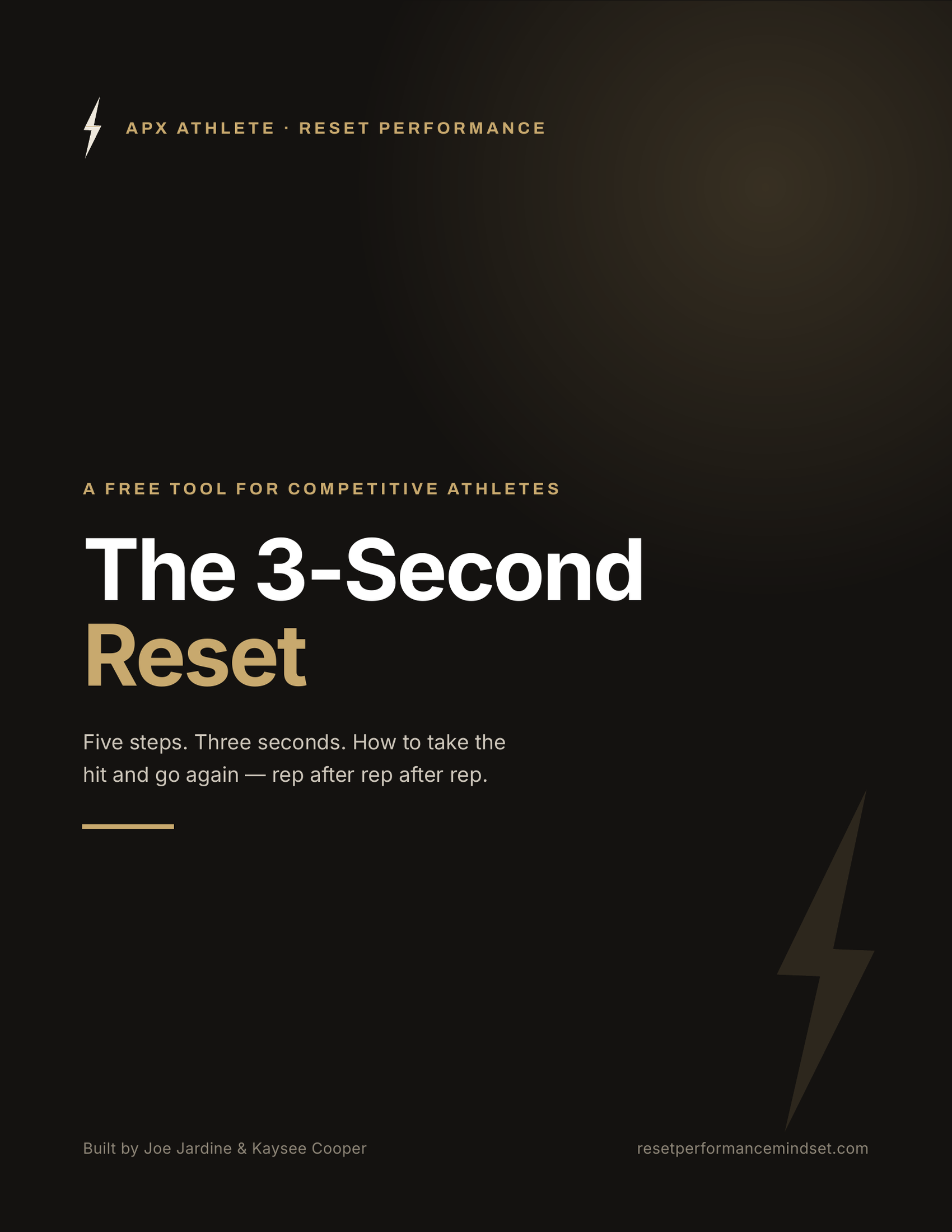 The 3-Second Reset — free tool