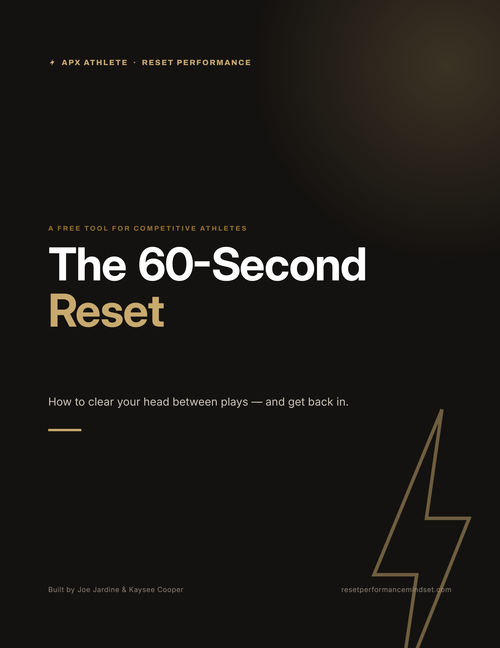 The 60-Second Reset — free tool